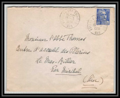 5082 N°886 Marianne De Gandon 1951 Ain DOMBES Pour L'Abbé Thomas Miribel Ain Lettre (cover) - 1945-54 Marianne Of Gandon