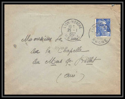 5039 N°886 Marianne De Gandon Lyon Mouche 1952 Lettre (cover) - 1945-54 Marianne (Gandon)