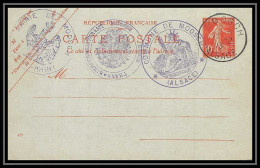 4947/ Entier Postal Stationery Carte Postale 10c Semeuse Alsace Reconquise 1915 - Standaardpostkaarten En TSC (Voor 1995)