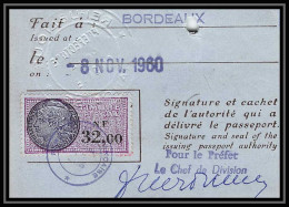 4956/ France Lettre (cover) TIMBRE FISCAL N°343 Bordeaux  - Other & Unclassified