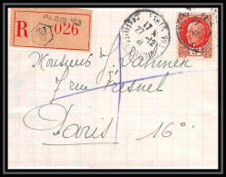 4927/ France Lettre (cover) Recommandé N°521 Pétain Paris 103 / 10 1941  - 1921-1960: Modern Period