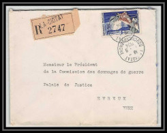 4865/ France Lettre (cover) Recommandé N°973 La Ciotat Pour Evreux 1954  - 1921-1960: Modern Tijdperk