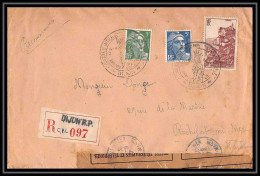 4809/ France Lettre (cover) N°763 Recommandé Rocamadour Dijon Rp Pour Rochefort Sur Mer 1947  - 1921-1960: Modern Tijdperk