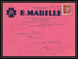 4783/ France Lettre (cover) N°515 Pétain E Mabille Paris 1943  - 1921-1960: Modern Tijdperk