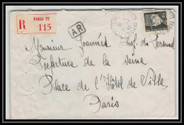 4797/ France Lettre (cover) Recommandé Paris 77 N°523 - 1942  - 1921-1960: Modern Tijdperk