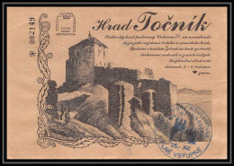 4743/ Tchécoslovaquie (Czechoslovakia) Lettre (cover) Pokorna Hana Ton?ník Castle Plne Vstupne - Lettres & Documents