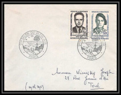 4683/ France Lettre (cover) N°1157/1158 Salon Du Plein Air 1958 Paris Pour Toul Commémoratif  - Commemorative Postmarks