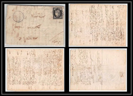 4725/ France Lettre (cover) N°3 Cères Signé Calves TB Bruniquel Pour Gaillou Tarn 10/1/1850 LAC - 1849-1850 Cérès