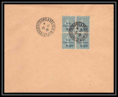 4491 France Lettre (cover) N°247 Semeuse Caisse Amortissement Bloc 4 Exposition Philatélique Dijon 12/11/1928 - 1921-1960: Moderne