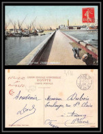 4566 France N°138 Semeuse Port Said Egypte Egypt Ligne N Maritime Obliteration Paquebot Annecy Carte Postale Entrée Du C - Poste Maritime