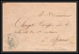 4411 France Lettre (cover) Guerre 1914/1918 Ajaccio 17ème Division Militaire 23/1/1916 - WW I