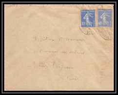 4468 France Lettre (cover) N°279 Semeuse Paire 1933 - 1921-1960: Modern Period