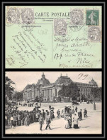 4368 France Carte Postale Postcard N°107 Blanc X 5 Animée Paris Petit Palais 20/9/1909 Pour Nice - 1921-1960: Période Moderne