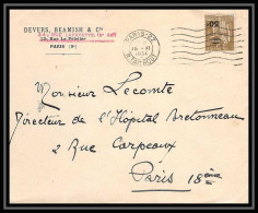 4251 France Lettre (cover) N°298 Seul Sur Lettre Paix Paris 15/11/1934 - 1921-1960: Modern Period