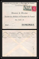 4180 France Lettre (cover) N°8 Poste Aerienne Aviation Dunkerque 1935 - 1921-1960: Période Moderne