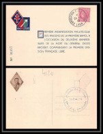 4120 France Lettre (cover) Exposition Philatélique De Lyon Libération Diégo Brosset 24/11/1946 - 1921-1960: Moderne