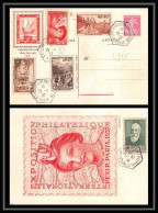 4355 France Entier Postal Stationery Affranchissement Composé Chomeurs Anatole Rodin France Exposition Paris 1937 - Standaardpostkaarten En TSC (Voor 1995)