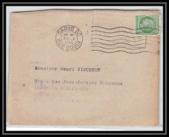 3925 France Devant De Lettre Cachet Paris 80 30/10/1945 - 1921-1960: Modern Period