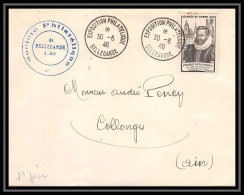 3933 France Lettre (cover) N°754 Journée Du Timbre Exposition Philatélique Bellegarde Du 30/06/1946 - 1921-1960: Modern Period