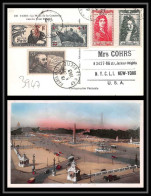 3947 France Lettre (cover) 5/11/1949 Affranchissement Composé USA 6.8F SURTAXE Photo Paris Paquebot Pasteur - Briefe U. Dokumente