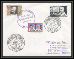 3851 France Lettre (cover) PROPAGANDE ANTI TUBERCULEUSE 15/11/1958 TROYES - 1921-1960: Modern Period