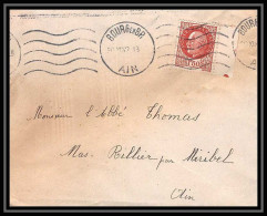 6184/ France Lettre (cover) N°517 Pétain 1942 Bourg En Bresse Bord De Feuille Pour Miribel AIN (abbé Thomas) - 1941-42 Pétain