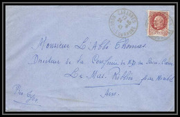 6131/ France Lettre (cover) N°517 Pétain 1943 Cabannes Bouches Du Rhone Pour Miribel AIN (abbé Thomas) - 1941-42 Pétain