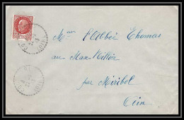 6093/ France Lettre (cover) N°517 Pétain 1943 Coutouvre Pour Miribel AIN (abbé Thomas) - 1941-42 Pétain