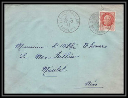 6088/ France Lettre (cover) N°517 Pétain 1943 Saint-Saturnin-lès-Apt Vaucluse Pour Miribel AIN (abbé Thomas) - 1941-42 Pétain