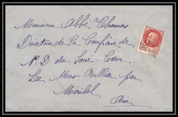6051/ France Lettre (cover) N°517 Pétain 1943 Griffe Miribel AIN (abbé Thomas) - 1941-42 Pétain