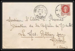 6042/ France Lettre (cover) N°517 Pétain 1943 Ste Foy Les Lyon Rhone Pour Miribel AIN (abbé Thomas) - 1941-42 Pétain