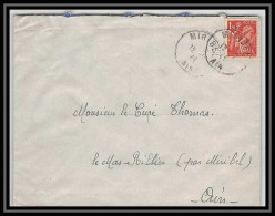 5939 TYPE Iris N° 652 1944 Ain Miribel Pour L'Abbé Thomas Miribel Ain Lettre (cover) - 1939-44 Iris