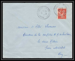 5898 TYPE Iris N° 652 1944 Saône-et-LoireLE CREUSOT Pour L'Abbé Thomas Miribel Ain Lettre (cover) - 1939-44 Iris