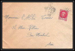5838 Petain N° 516 1942 Haute-Loire Pour L'Abbé Thomas Miribel Ain Lettre (cover) - 1941-42 Pétain