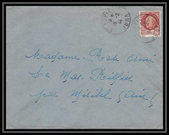 5815 Petain N° 517 1944 JURA ST LUPION Pour L'Abbé Thomas Miribel Ain Lettre (cover) - 1941-42 Pétain