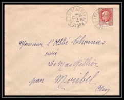 5796 Petain N° 517 1943 Isère ST ALBAN DE ROCHE Pour L'Abbé Thomas Miribel Ain Lettre (cover) - 1941-42 Pétain