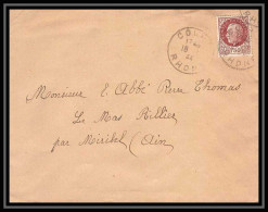 5810 Petain N° 517 1944 Rhône Pour L'Abbé Thomas Miribel Ain Lettre (cover) - 1941-42 Pétain