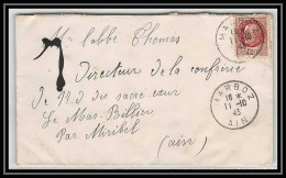 5804 Petain N° 517 1943 Ain MABOZ Pour L'Abbé Thomas Miribel Ain Lettre (cover) - 1941-42 Pétain