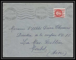 5771 Petain N° 517 1943 Haute-Loire Le Puy-en-Velay Pour L'Abbé Thomas Miribel Ain Lettre (cover) - 1941-42 Pétain