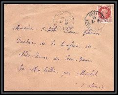 5757 Petain N° 517 1943 Loire BELLEGardE EN FOREZ Pour L'Abbé Thomas Miribel Ain Lettre (cover) - 1941-42 Pétain