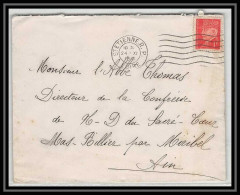 5713 Petain N° 514 1941 Loire Saint Etienne Pour L'Abbé Thomas Miribel Ain Lettre (cover) - 1941-42 Pétain