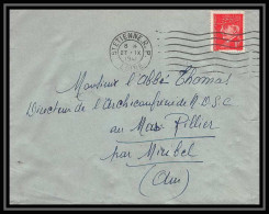 5691 Petain N° 514 1941 Loire Saint Etienne Pour L'Abbé Thomas Miribel Ain Lettre (cover) - 1941-42 Pétain