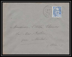 5670 Marianne De Gandon 1952 SAinT JULIEN Cachet Perlé Pour L'Abbé Thomas Miribel Ain Lettre (cover) - 1945-54 Marianne (Gandon)