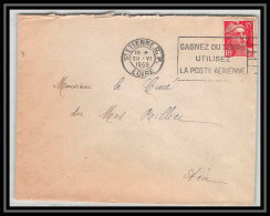 5464 N°813 Marianne De Gandon 1949 Loire Saint Etienne Pour L'Abbé Thomas Miribel Ain Lettre (cover) - Briefe U. Dokumente