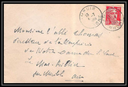 5460 N°813 Marianne De Gandon 1949 Rhône Ampuis Pour L'Abbé Thomas Miribel Ain Lettre (cover) - Briefe U. Dokumente