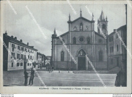 Cf636 Cartolina Volpiano Chiesa Parrocchiale E Piazza Vittorio Torino Piemonte - Autres & Non Classés