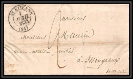6821 LAC St Etienne Loire 1833 Pour Yssingeaux Haute L Marque Postale France Lettre (cover) - 1801-1848: Vorläufer XIX
