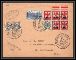 6799 Journee Du Timbre 1947 Nice Affranchissement Compose Chaines Brisees St Martin De Re Charente-maritime Lettre - Commemorative Postmarks