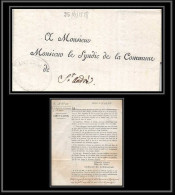 6817 LAC Thonon Circulaire Pour Saint-Andre-de-Boege Haute Savoie 1818 Marque Postale France Lettre (cover) - 1801-1848: Precursors XIX