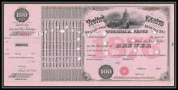 6637/ USA Internal Revenue 1877 Business Of Brewer 100$ - Cartas & Documentos